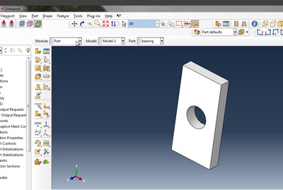 آموزش شبیه سازی فشار غیر یکنواخت روی یاتاقان در نرم افزار آباکوس abaqus